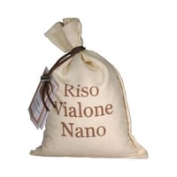 Riso Vialone Nano in sacchetto di juta 500g